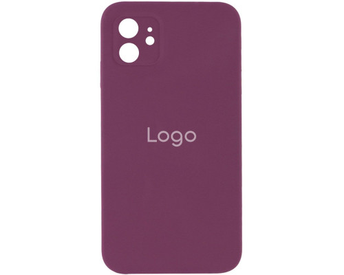 Чохол Silicone Case Square Full Camera для iPhone 11 Колір 42.Maroon 2020000281849