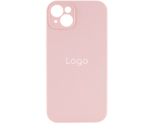 Чохол Silicone Case Full Size with Frame для iPhone 15 Колір 81.Chalk Pink 2020000371663