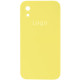 Чохол Silicone Case Square Full Camera для iPhone Xr Колір 60.Crem Yellow 2020000480389 ma31911_3610988