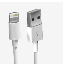 Кабель USB Cable Onyx Lightning 1m No Logo/No Packing Колір Білий 2000000430263