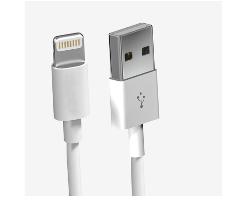 Кабель USB Cable Onyx Lightning 1m No Logo/No Packing Колір Білий 2000000430263