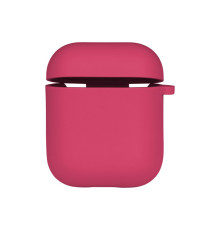 Чохол Silicone Case with microfibra для Airpods 1/2 Колір 38.Shiny pink 2020000367994