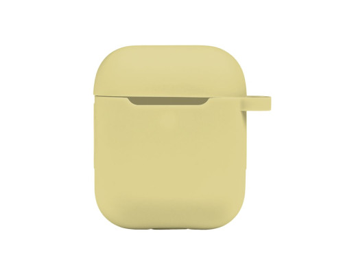 Чохол Silicone Case with hook для Airpods 1/2 Колір 50.Canary yellow