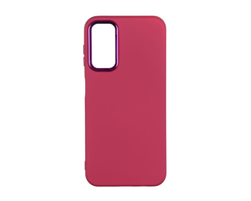 Чохол Silicone Cover Metal frame (AA) для Samsung Galaxy A14 4G (A145) / A14 5G (A146) Колір 42.Maroon 2020000365785