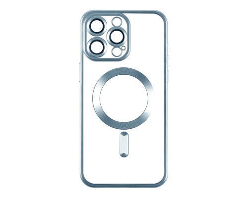 Чохол TPU Metallic Chrome Full Camera with Magsafe для Iphone 15 Колір Chrome Blue 2020000383802