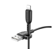 Кабель USB Borofone BX91 Lightning 2.4A Колір Чорний 6974443389883