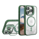 Чохол TPU+PC+Metal Stand Case with MagSafe and Camera Lenses для iPhone 15 Pro Max Колір Green 2020000407430