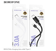 Кабель USB Borofone BX111 Type-C 3A Колір Білий 6941991115097