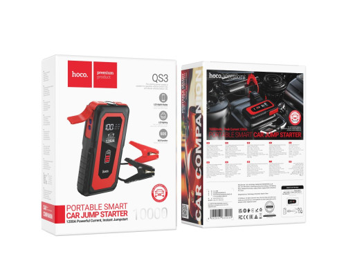 Універсальна Мобільна Батарея Hoco QS3 Jump Starter/Power Bank(10000mAh) 37Wh Колір Чорний 6942007635530 ma36214_3607150