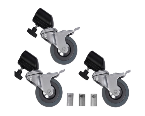 Комплект Коліс для Фотообладнання 22мм (Метал) Колір Чорний 2020000469735 ma36592_3608629
