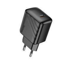 Мережевий Зарядний Пристрій Hoco CS24A 1USB-C PD/QC 25W Колір Чорний 6942007639750