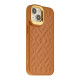 Чохол Kajsa Briquette Collection Rhombus для iPhone 15 Колір Brown 4894505170254