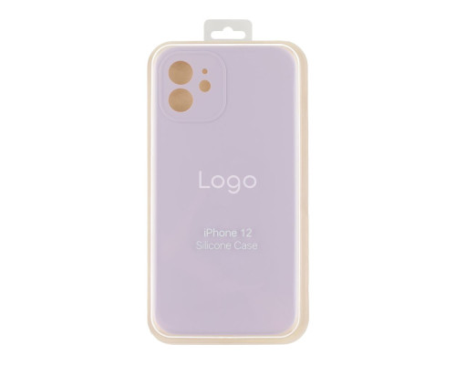 Чохол Silicone Case Full Size with Frame для iPhone 12 Колір 07.Lavender 2020000244967 ma24506_2730439