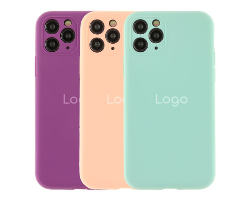 Чохол Silicone Case Full Size with Frame для iPhone 11 Pro Max Колір 18.Black 2020000243045