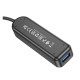Хаб USB Borofone DH5 4-in-1 (USB to USB3.0*4)(L=0.2M) Колір Чорний 6941991104190