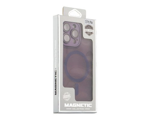 Чохол TPU+PC Magnetic Matte Camera Lens with Magsafe для iPhone 16 Колір Dark Green 2020000459347 ma36192_3606955