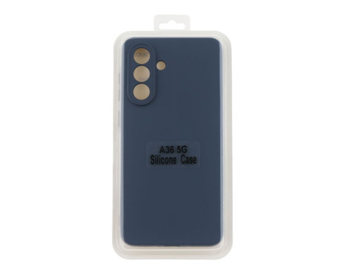 Чохол Silicone Cover Full Camera (A) для Samsung Galaxy A36 5G (A366) Колір 08.Dark Blue 2020000439615 ma36843_3609348
