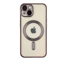 Чохол TPU Metallic Chrome Full Camera with Magsafe для iPhone 16 Chrome Black ma36189_3606928 2020000451396