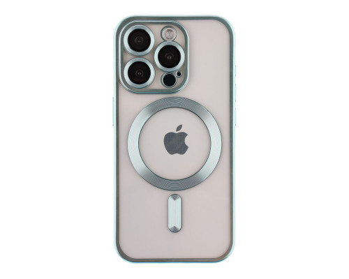 Чохол TPU Metallic Chrome Full Camera with Magsafe для iPhone 16 Pro Max Колір Chrome Green 2020000451174 ma36191_3606948