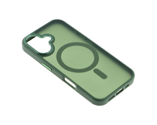 Чохол TPU+PC Goldencis Matte with MagSafe для iPhone 16 Колір Dark Green 2020000444916