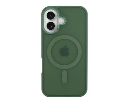 Чохол TPU+PC Goldencis Matte with MagSafe для iPhone 16 Колір Dark Green 2020000444916