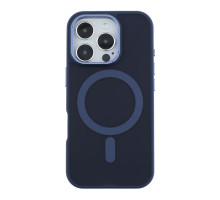 Чохол TPU+PC Goldencis Matte with MagSafe для iPhone 16 Pro Колір Dark Blue 2020000444800