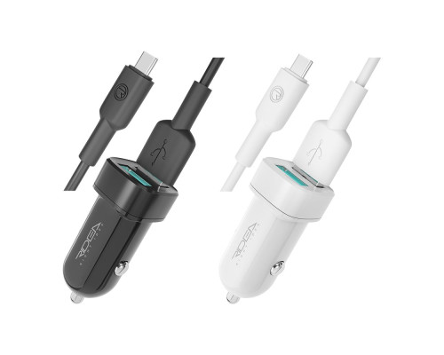 Автомобільний Зарядний Пристрій Ridea RCC-21212 Grand Type-C 2USB 2.4 A Колір Чорний 6902013730780 ma29375_3870210