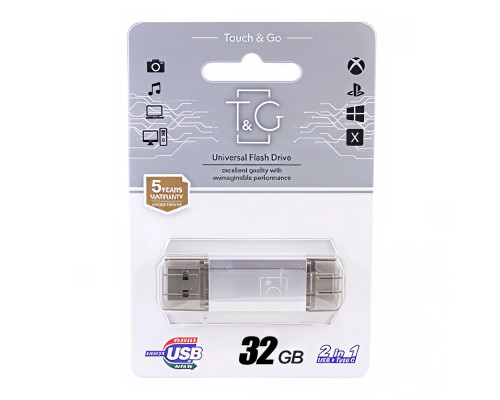 USB Flash Drive 3.0 T&G 32gb USB/Type C 009 Колір Золотистий 4719303953659 ma36576_3748645