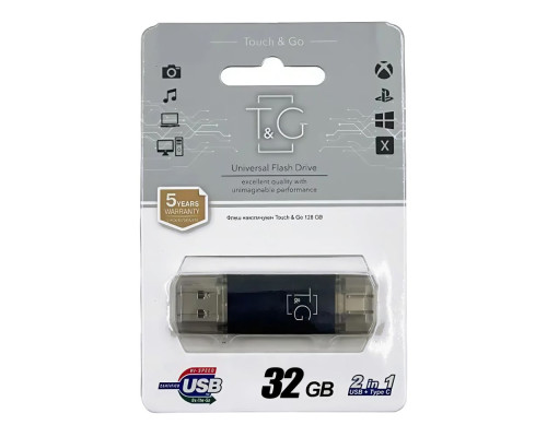 USB Flash Drive 3.0 T&G 32gb USB/Type C 009 Колір Золотистий 4719303953659 ma36576_3748645