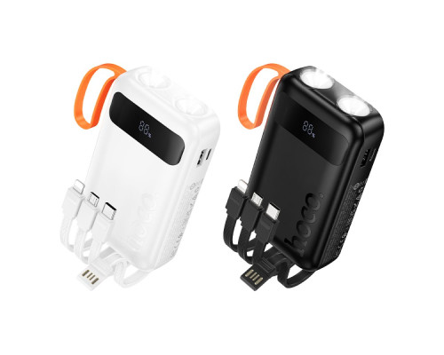 Універсальна Мобільна Батарея Power Bank Hoco J151 Spirit dual lighting four-cable 10000mAh Колір Чорний 6942007653350 ma37746_3664696