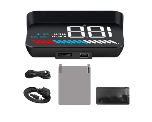 Автомобільний Проектор на Лобове Скло OBD+GPS Version Колір Чорний 2020000432623