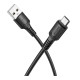 Кабель USB Borofone BX116 Micro 2.4A Колір Чорний 6941991119774 ma37162_3610590