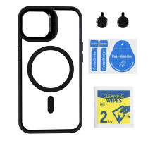 Чохол TPU+PC+Metal Stand Case with MagSafe and Camera Lenses для iPhone 16 Pro Max Black ma36952_3609640 2020000468936
