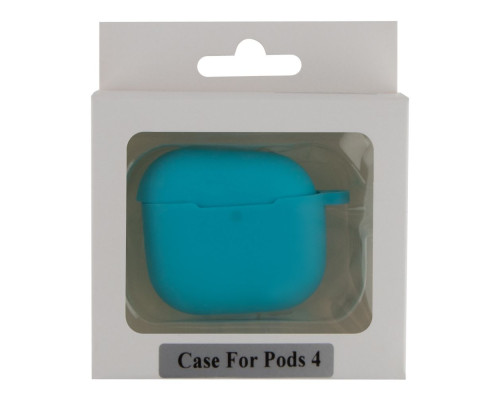 Футляр Silicone Case with hook для Airpods 4 Колір 21.Sea blue 2020000479895