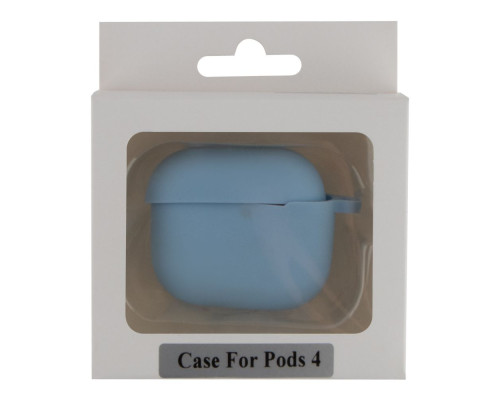 Футляр Silicone Case with hook для Airpods 4 Колір 21.Sea blue 2020000479895