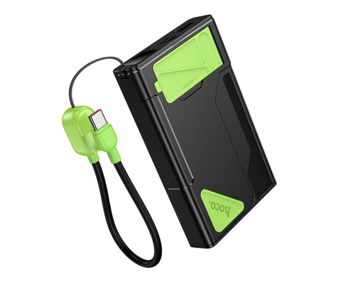 Універсальна Мобільна Батарея Power Bank Hoco DB83 22.5W+PD20W magnetic, with watch charging, cable 10000mAh Колір Чорниий/Зелений 6942007650120 ma37059_3610152