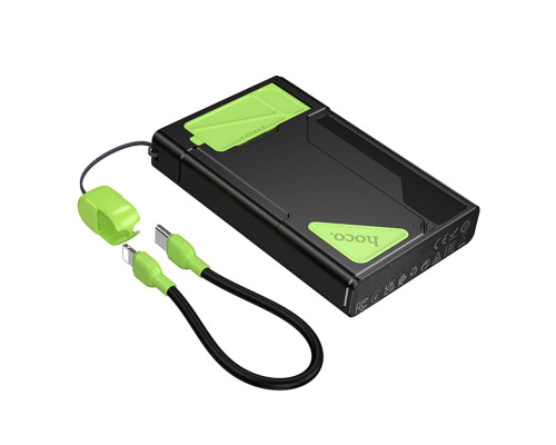 Універсальна Мобільна Батарея Power Bank Hoco DB83 22.5W+PD20W magnetic, with watch charging, cable 10000mAh Колір Чорниий/Зелений 6942007650120 ma37059_3610152