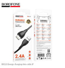 Кабель USB Borofone BX121 Lightning 2.4A Колір Білий 6941991123030 ma38230_3667919