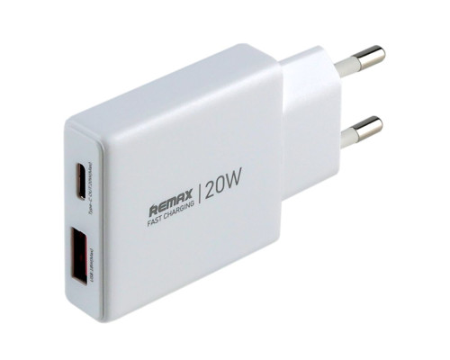 Мережевий Зарядний Пристрій Remax RP-U01-AC 20W Gan Колір Бiлий 6954851239130 ma37762_3664725