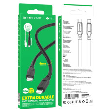 Кабель USB Borofone BX81 60W Type-C to Type-C М'ята упаковка Колір Білий 2020000494119 ma38845_3868620