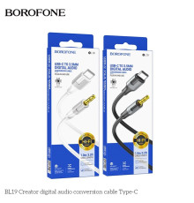 Кабель Aux Borofone BL19 Type-C М'ята упаковка Колір Бiлий 2020000495932 ma38934_3868929