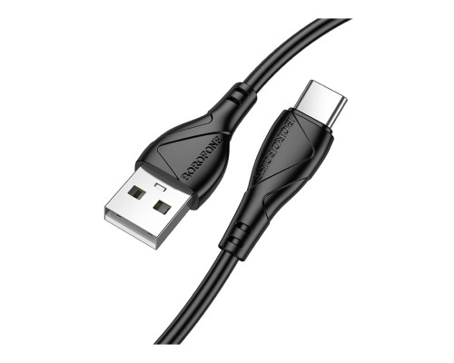 Кабель USB Borofone BX121 Type-C 3A Колір Чорний 6941991123061 ma38233_3667926