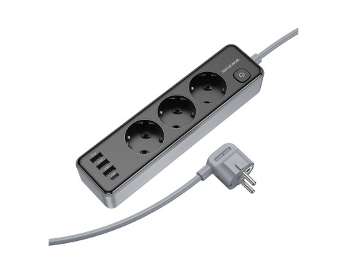 Мережевий Подовжувач Borofone BAC8 (1C3A)(EU)(L=2M) Колір Чорний 6941991116636 ma35772_3605170