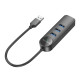 Хаб USB Borofone DH5 4-in-1 (USB to USB3.0*4)(L=0.2M) Колір Чорний 6941991104190