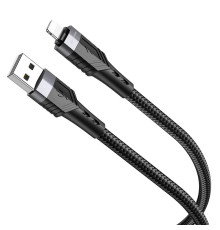 Кабель USB Borofone BU35 Lightning 1,2m Колір Чорний 6974443385281