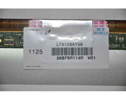 Матриця 15.6 LTN156AT05 (1366*768, 40pin, LED, NORMAL, глянцева, роз'єм ліворуч знизу) для ноутбука (renew) NBB-27727
