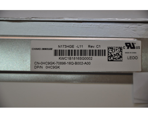 Матриця 17.3 N173HGE-L11 (1920*1080, 40pin, LED, NORMAL, глянцева, роз'єм ліворуч знизу) для ноутбука NBB-31755