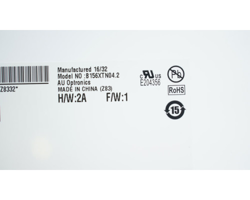 Матриця 15.6 B156XTN04.2 100% NEW (1366*768, 40pin, LED, SLIM (вертикальні вушки), глянцева, роз'єм праворуч знизу) для ноутбука NBB-44124