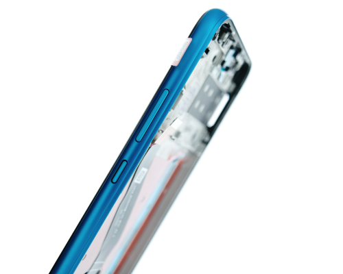 Дисплей Huawei P40 lite E з сенсором та рамкою aurora blue PLS-00-00087286