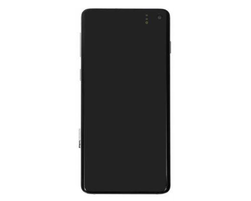 Дисплей Samsung G973 Galaxy S10 з сенсором та рамкою white (Original) PLS-00-00026526